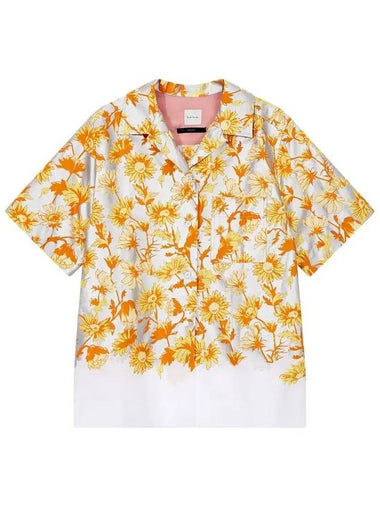 Women s Glossy Floral Shirt Gray 271898 - PAUL SMITH - BALAAN 1