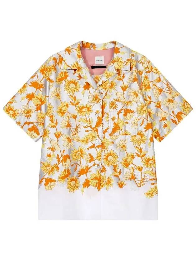 Women s Glossy Floral Shirt Gray - PAUL SMITH - BALAAN 1