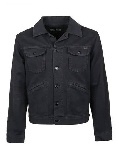 Trucker Jacket Black - TOM FORD - BALAAN 2