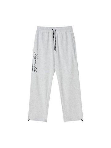 Over Fit String Jogger Pants Grey - THE GREEN LAB - BALAAN 1