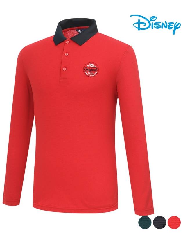 color combination PK long sleeve collar t-shirt DL1MTS081 - DISNEY GOLF - BALAAN 3