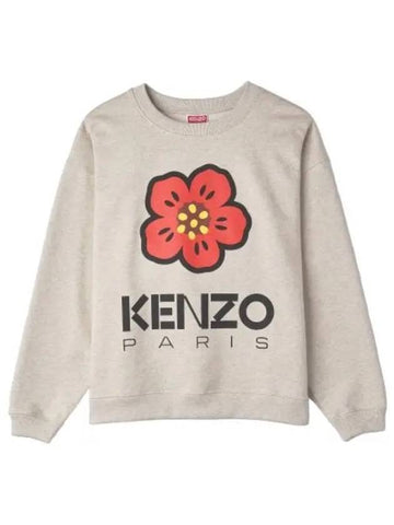 Balk Flower Sweatshirt Gray T Shirt - KENZO - BALAAN 1