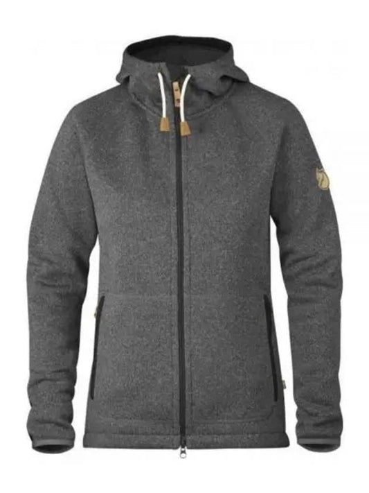 Women s OVIK Fleece Hoodie Dark Gray 89516030 W DEEP FOREST - FJALL RAVEN - BALAAN 1