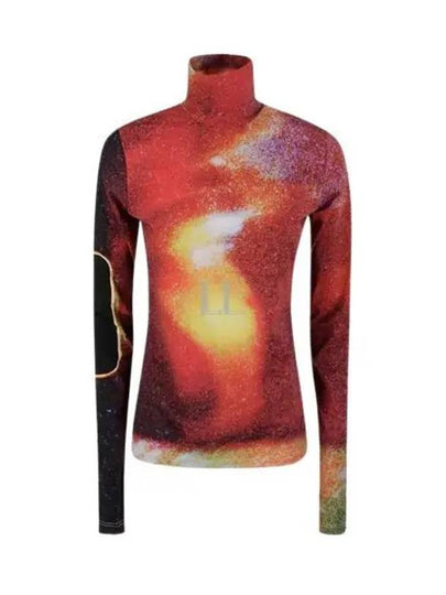 Space Print High Neck Long Sleeve T-shirt Red - MAISON MARGIELA - BALAAN 2