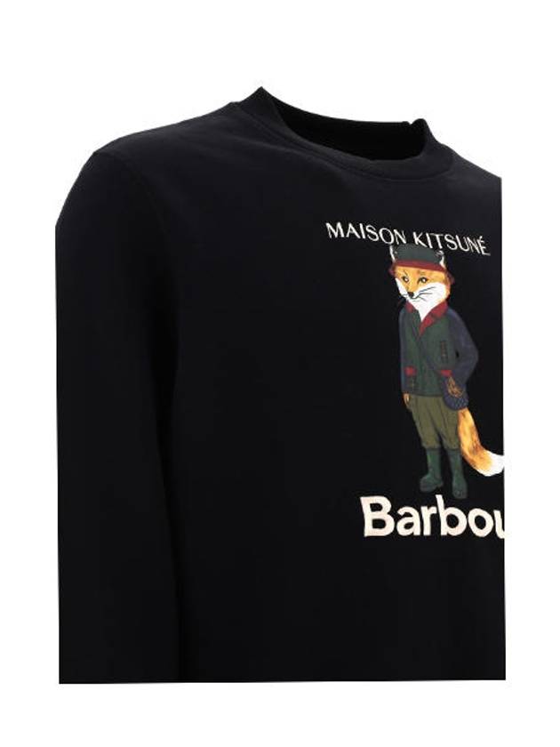 Logo Print Sweatshirt Black - BARBOUR - BALAAN 4