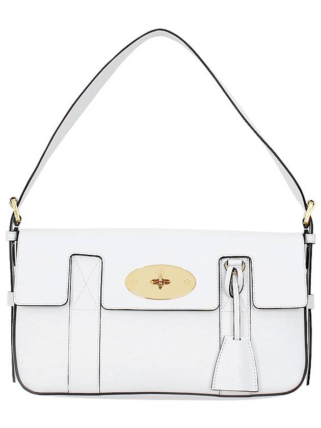 Bayswater Classic Smooth Leather Shoulder Bag White - MULBERRY - BALAAN 2