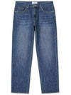 Venice slim crop washed denim pants DARK BLUE - WEST GRAND BOULEVARD - BALAAN 2