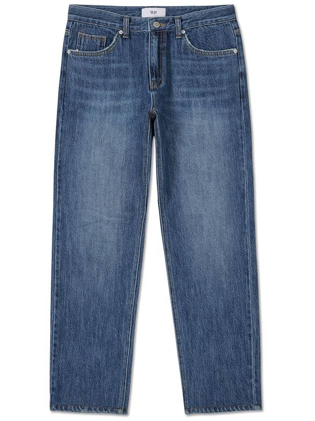 Venice slim crop washed denim pants DARK BLUE - WEST GRAND BOULEVARD - BALAAN 2