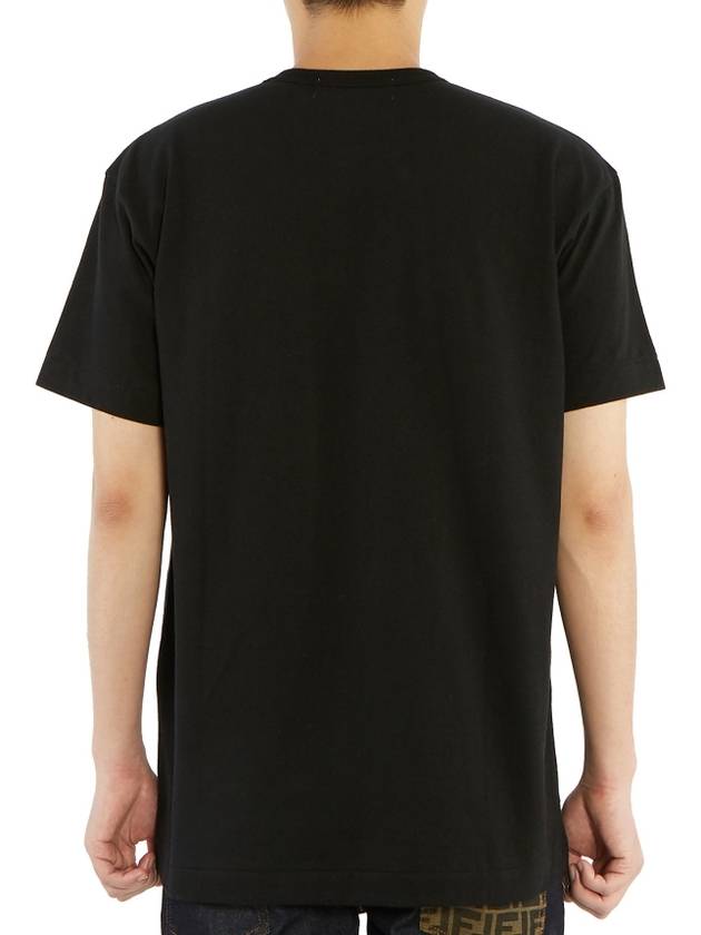 Red Waffen Men's Short Sleeve TShirt AZ T108 051 1 - COMME DES GARCONS - BALAAN 4