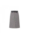 Belted tweed midi skirt 1AC1UW - LOUIS VUITTON - BALAAN 1