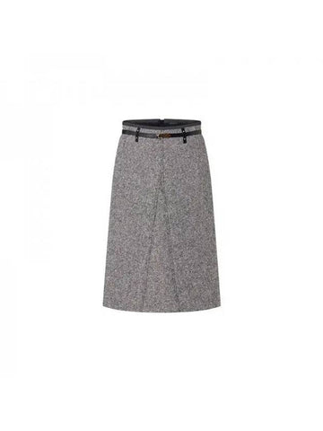 Belted tweed midi skirt 1AC1UW - LOUIS VUITTON - BALAAN 1