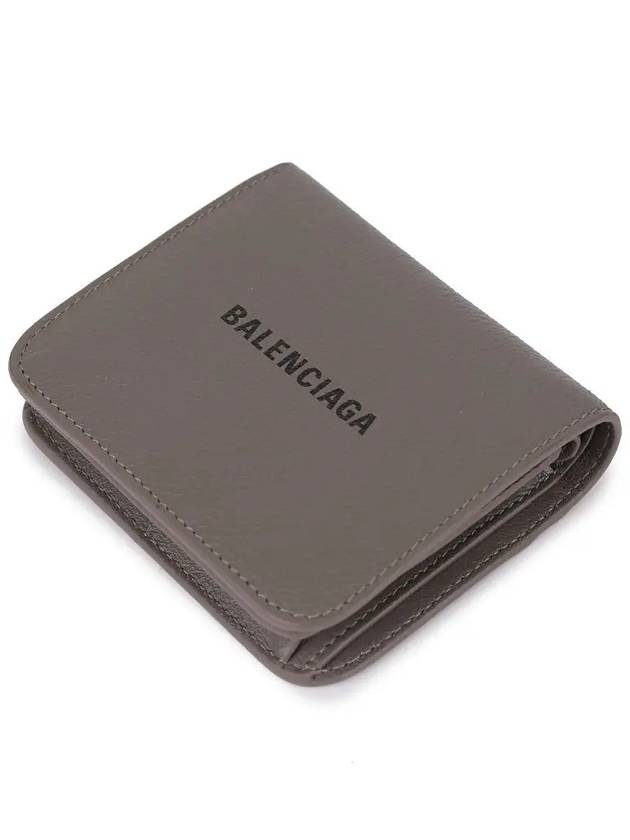 Logo Coin Pocket Flap Half Wallet Medium Grey - BALENCIAGA - BALAAN 5