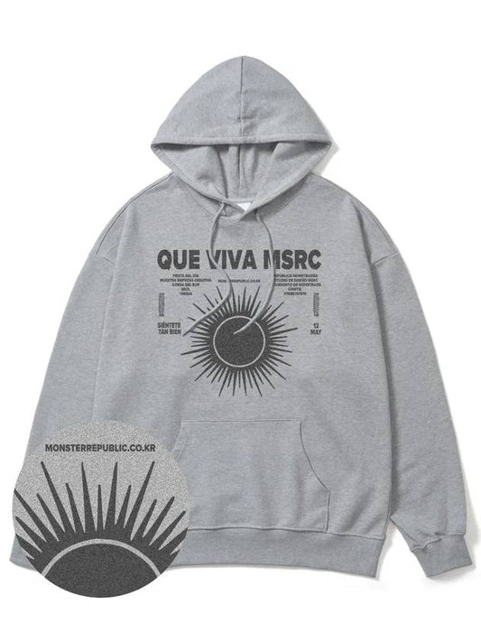 Viva MSRC Gray Overfit Hoodie Gray - MONSTER REPUBLIC - BALAAN 2