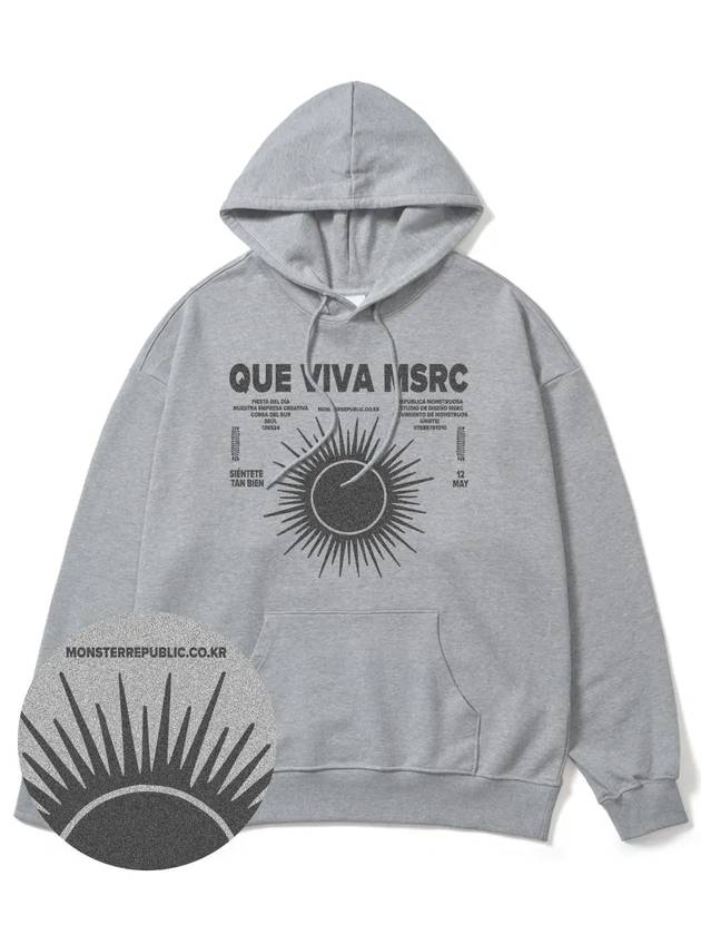 Viva MSRC Gray Overfit Hoodie Gray - MONSTER REPUBLIC - BALAAN 4