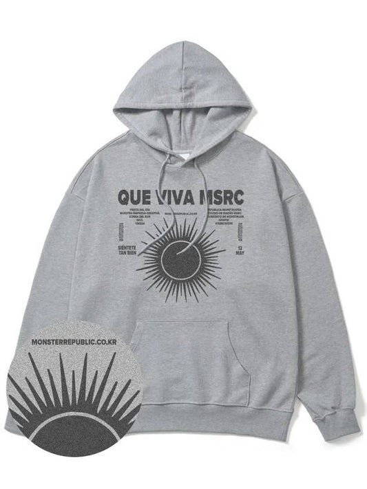 Viva MSRC Gray Overfit Hoodie Gray - MONSTER REPUBLIC - BALAAN 1