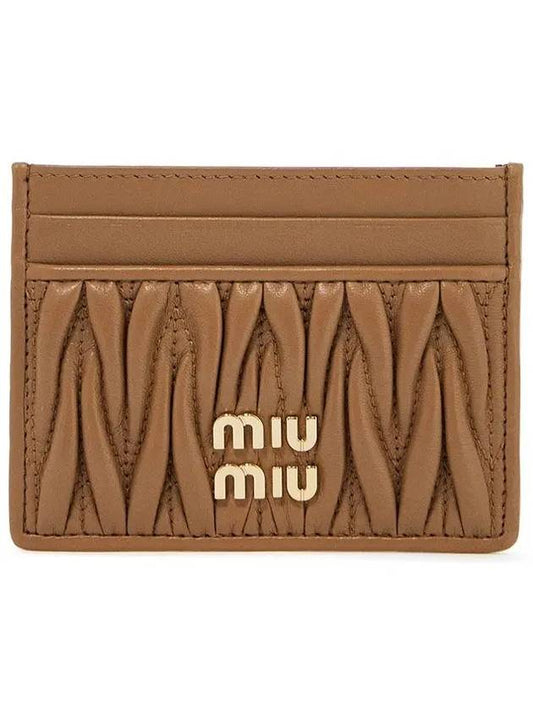 Materasse Nappa Leather Card Wallet Caramel - MIU MIU - BALAAN 2