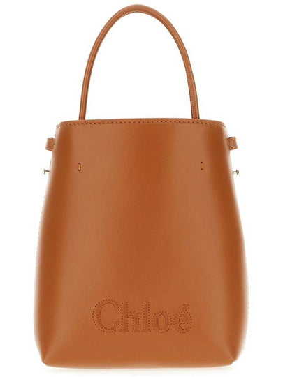 Sense Micro Calfskin Tote Bag Camel - CHLOE - BALAAN 2