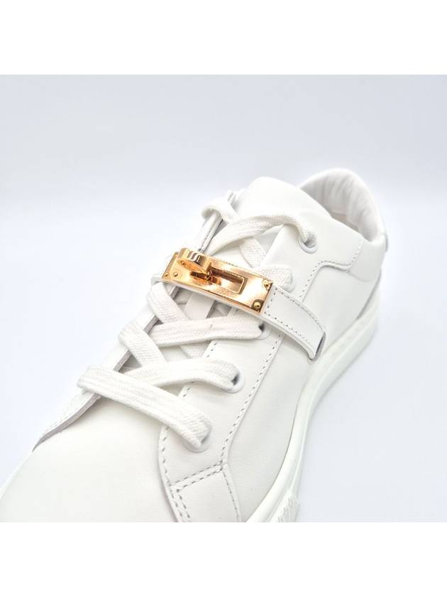 Kelly gold sneakers white - HERMES - BALAAN 10