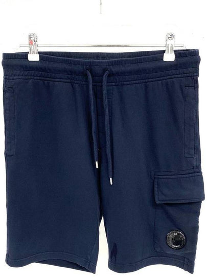 Men's Lens Patch Cargo Shorts Navy - CP COMPANY - BALAAN 2