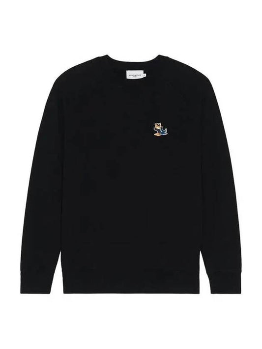 Dressed Fox Patch Classic Sweatshirt Black - MAISON KITSUNE - BALAAN 2