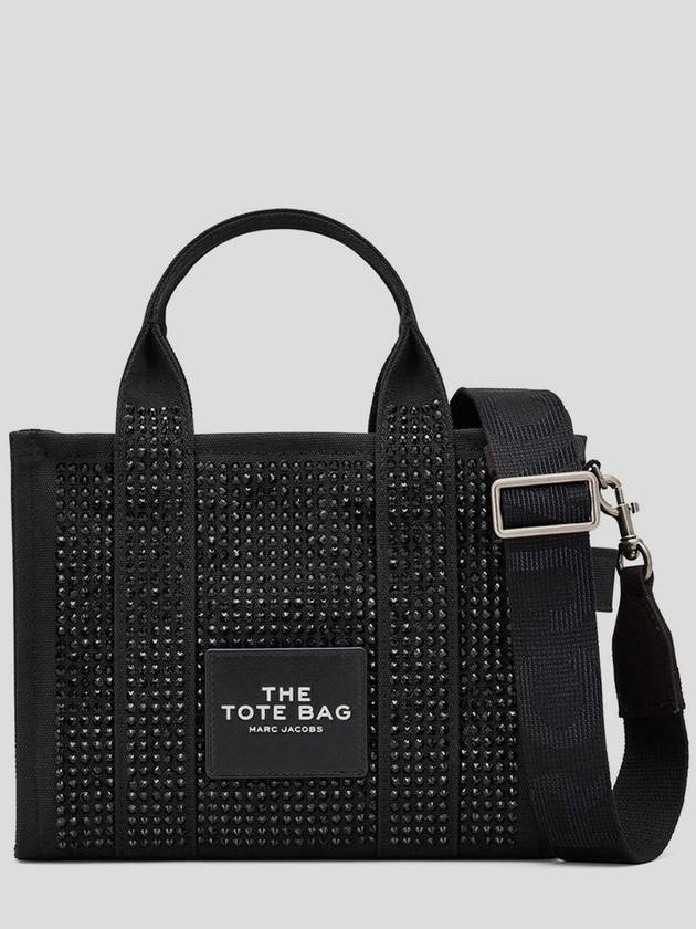 Crystal Canvas Small Tote Bag Black - MARC JACOBS - BALAAN 4