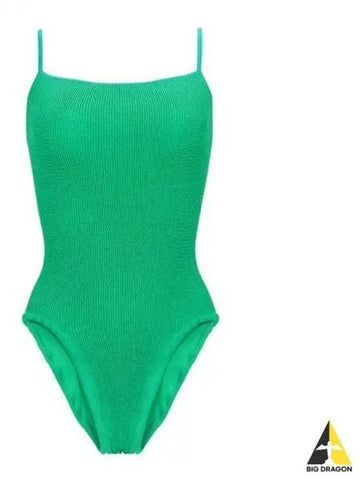 Hunza G Women s Pamela One Piece Swimsuit Green Orange SWIM CRINKLE - HUNZA G - BALAAN 1