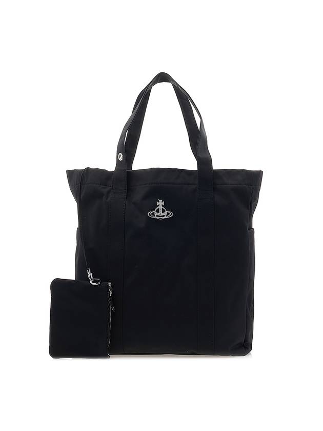 Murray Logo Re-Nylon Tote Bag Black - VIVIENNE WESTWOOD - BALAAN 1