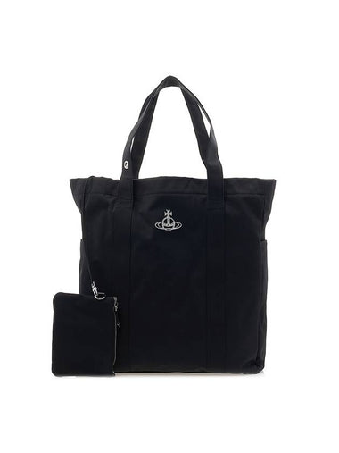 Murray Logo Re-Nylon Tote Bag Black - VIVIENNE WESTWOOD - BALAAN 1