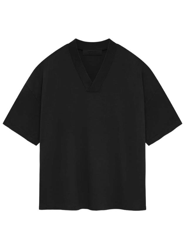 Double black t shirt V neck women - FEAR OF GOD ESSENTIALS - BALAAN 3