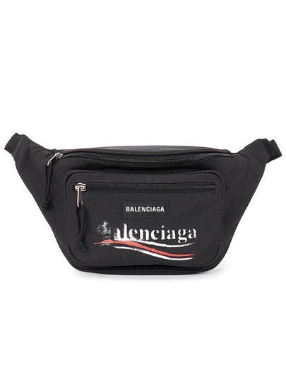 Balenciaga Belt Bag With Printed Logo Men s Black - BALENCIAGA - BALAAN 2