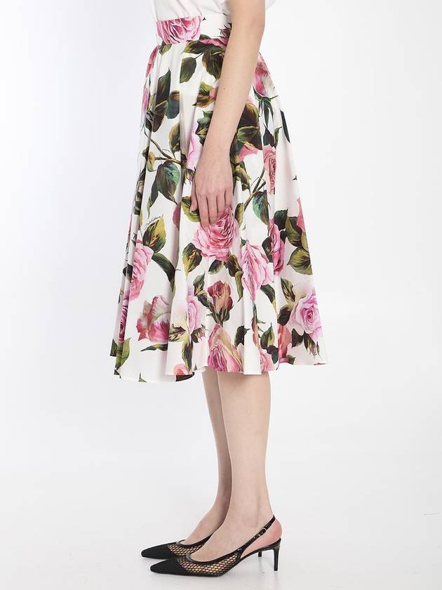 Midi Flared Floral Skirt - DOLCE&GABBANA - BALAAN 3