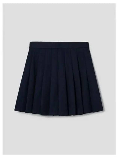 Women s Nocturne Pique Pleated Skirt Navy Domestic Product - THEORY - BALAAN 1