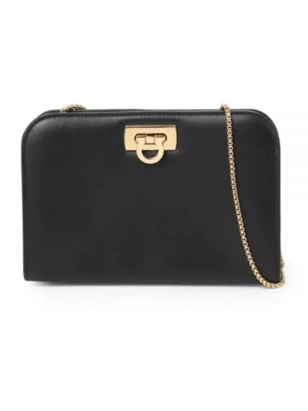 Diana Small Clutch Bag Black - SALVATORE FERRAGAMO - BALAAN 2