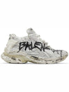 Runner Graffiti Low Top Sneakers White - BALENCIAGA - BALAAN 2