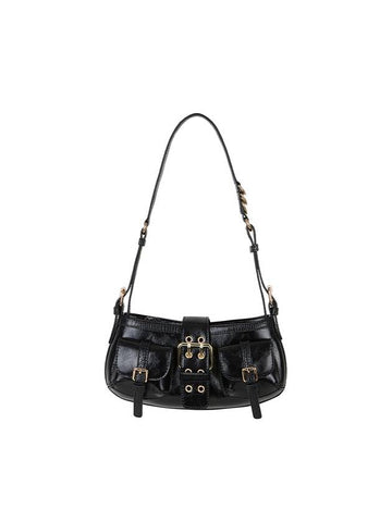 Women's Double B Shoulder Bag Black - PLAYNOMORE - BALAAN 1