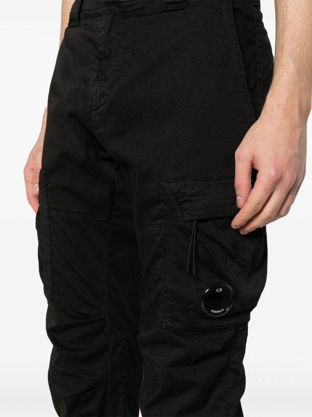 Lens Detail Cargo Straight Pants Black - CP COMPANY - BALAAN 6