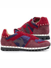 Camouflage Rockstud Low-Top Sneakers Red Camo - VALENTINO - BALAAN 2