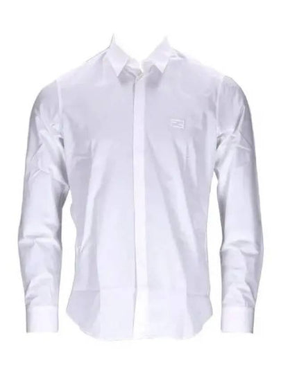 Men's Cotton Long Sleeve Shirt White - FENDI - BALAAN 2