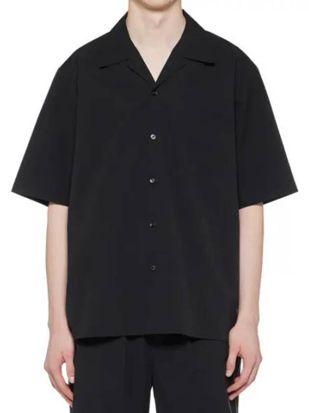 Open Collar Short Sleeve Shirt Black - ONITSUKA TIGER - BALAAN 2