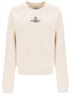 ORB Logo Crewneck Sweatshirt Beige - VIVIENNE WESTWOOD - BALAAN 1