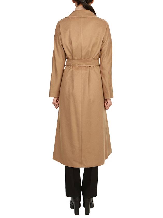 Prater Belted Virgin Wool Single Coat Beige - MAX MARA - BALAAN 6