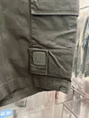 Logo Patch Cargo Shorts Black - CP COMPANY - BALAAN.