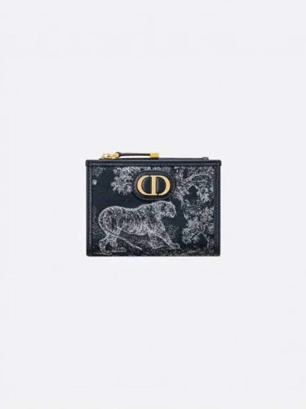 30 Montaine Dahlia Half Wallet Blue - DIOR - BALAAN 2