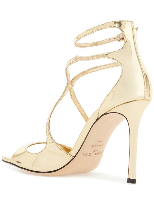 metallic leather azia 95 sandals - JIMMY CHOO - BALAAN 3