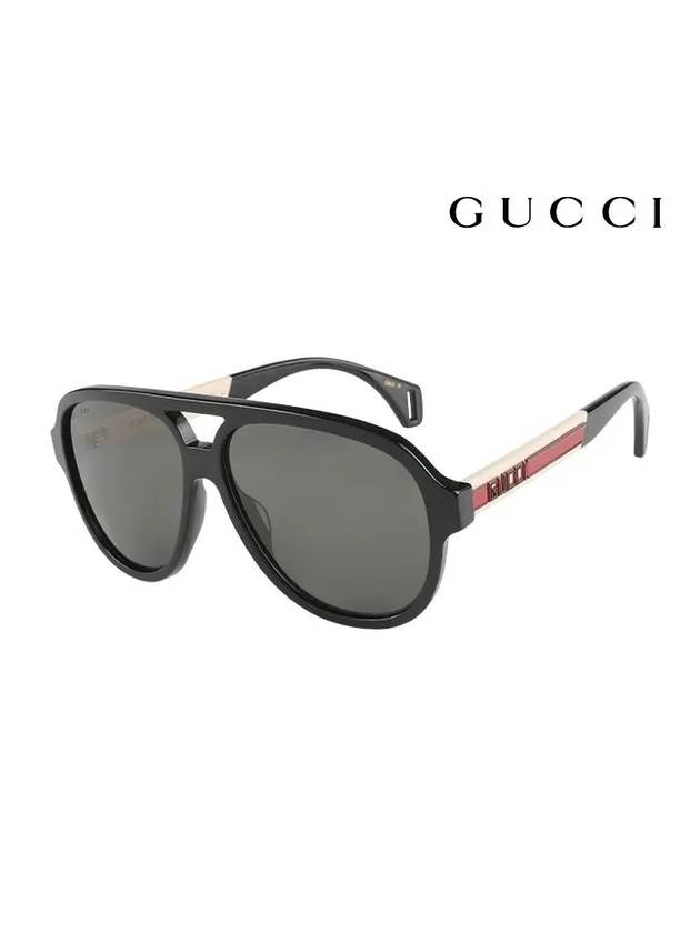 Eyewear Seasonal Icon Sunglasses Grey - GUCCI - BALAAN.