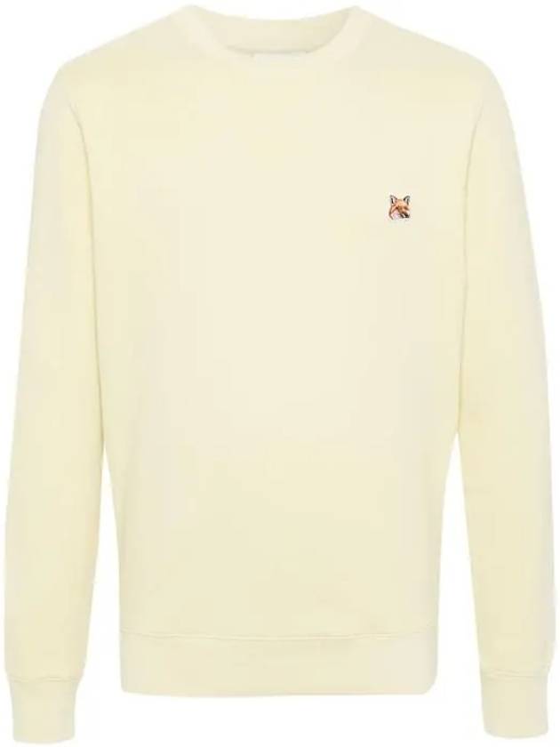 Fox Head Patch Regular Sweatshirt Yellow - MAISON KITSUNE - BALAAN 2