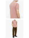 Men's Two Line Wappen Patch Cotton Short Sleeve Polo Shirt Pink Quartz - STONE ISLAND - BALAAN 6