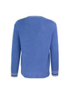 Embroidered Logo Knit Top Blue - MARNI - BALAAN 3