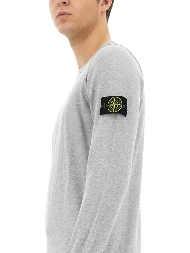 Stone Island Jersey With Logo - STONE ISLAND - BALAAN 4