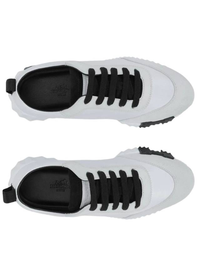 Bouncing Low Top Sneakers Blanc Noir - HERMES - BALAAN 3